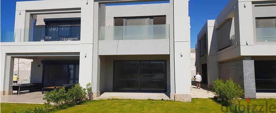 Chalet ground floor 120m for sale in La Vista Ras El Hikma View on Swimmable Crystal Lagoon Fully Finished in kilo 205 near to Marassi and Cali Coast 15