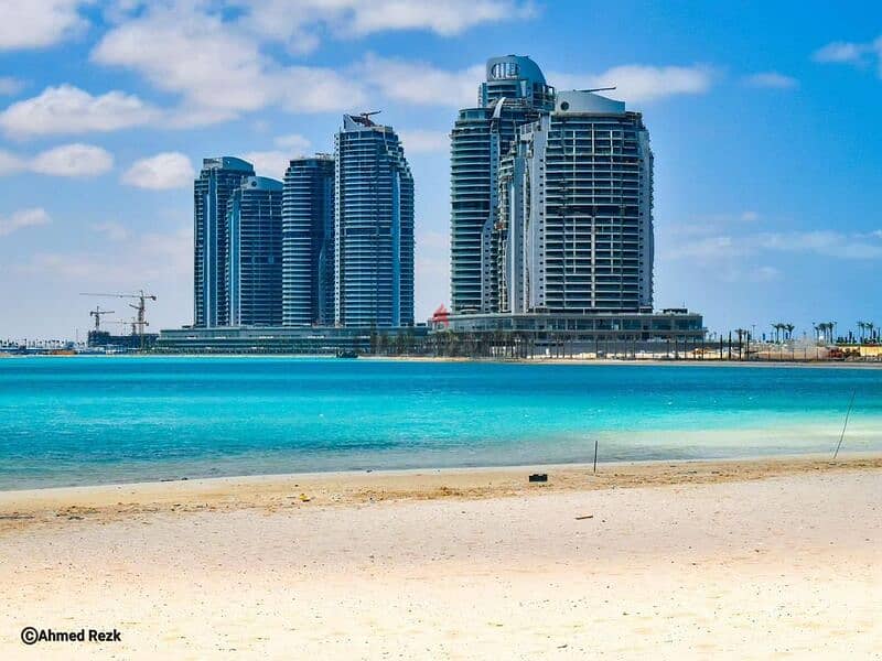 Apartment for sale, Ready To Move , on the coast, in the Latin District , in New Alamein Towers 5% down payment 0