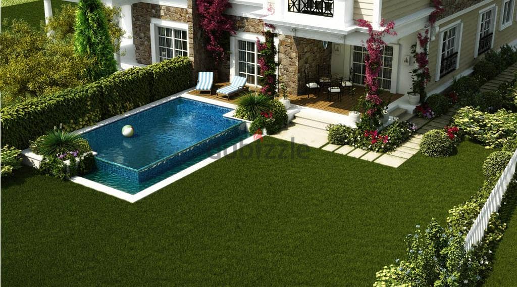 For sale, park villa + garden, large area, immediate receipt, in Mountain View iCity, northern expansions, minutes from Sheikh Zayed 4