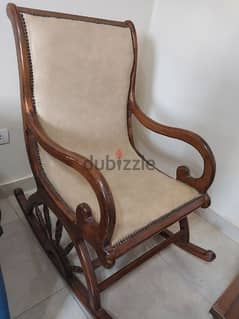 swinging wooden chair