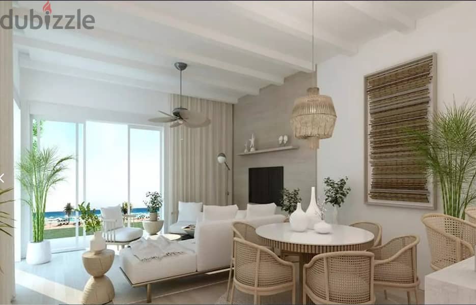 In the best location in Sea Shore, own a beach chalet with a view directly on the sea, with the lowest down payment and the best installment system 7