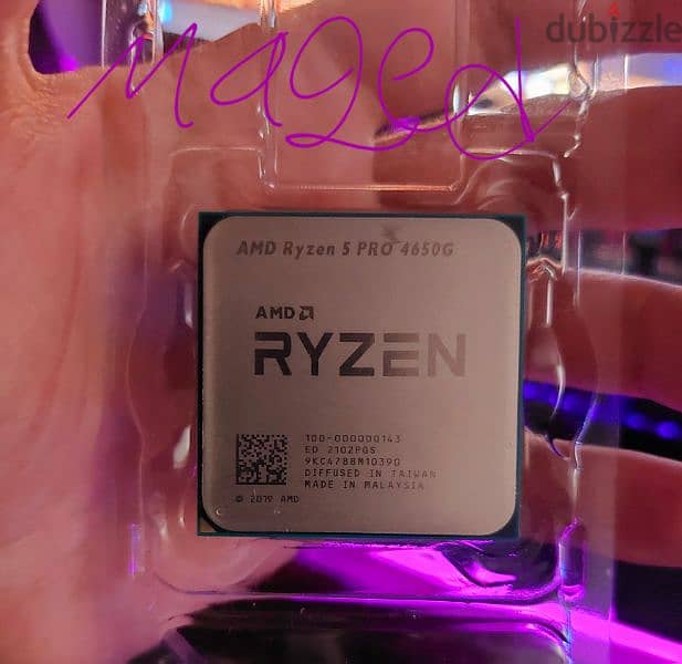 AMD Ryzen 5 PRO 4650G CPU Processor + AMD Wraith Stealth fan 1