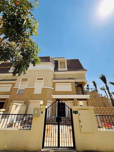 Standalone villa 212 meters for sale with a distinctive view in Sarai Compound next to Madinaty New Cairo 1