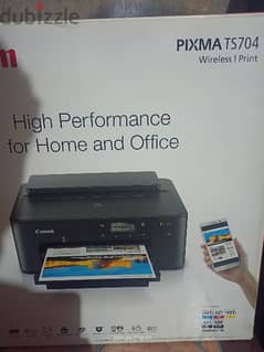 طابعه كانون بكسيما Canon PIXMA TS704 طابعه صور ملونه وورق A4