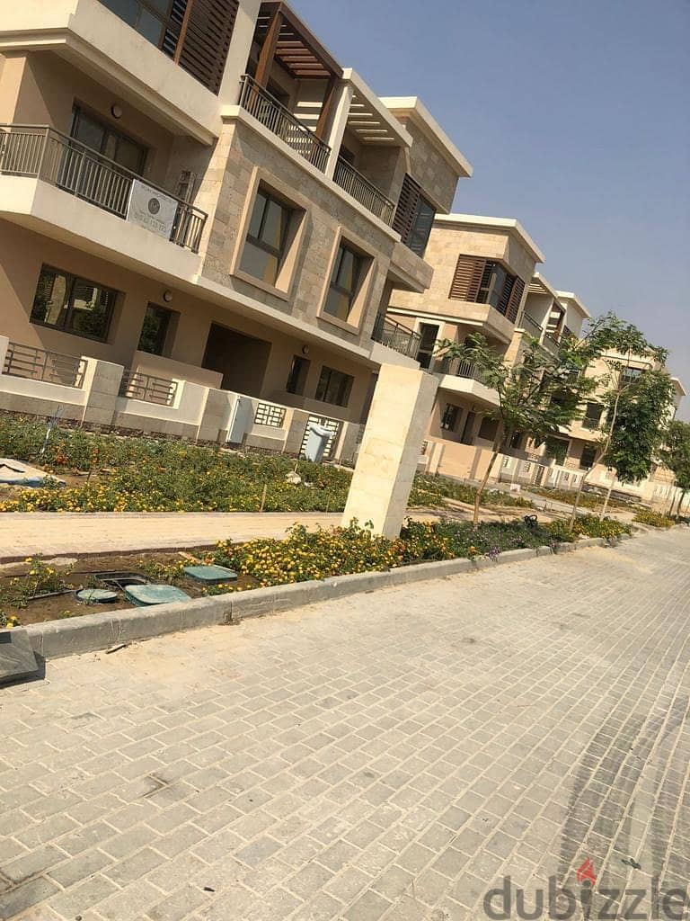 Apartment with garden in Sarai compound in Fifth Settlement new Cairo Next to madinaty 5