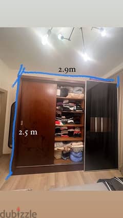 Selling this wardrobe with its 2 commodes from Mazloum Home. 0