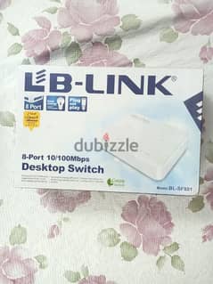 Lb Link 8 ports 100 mbps Desktop switch + Crimper for internet wires