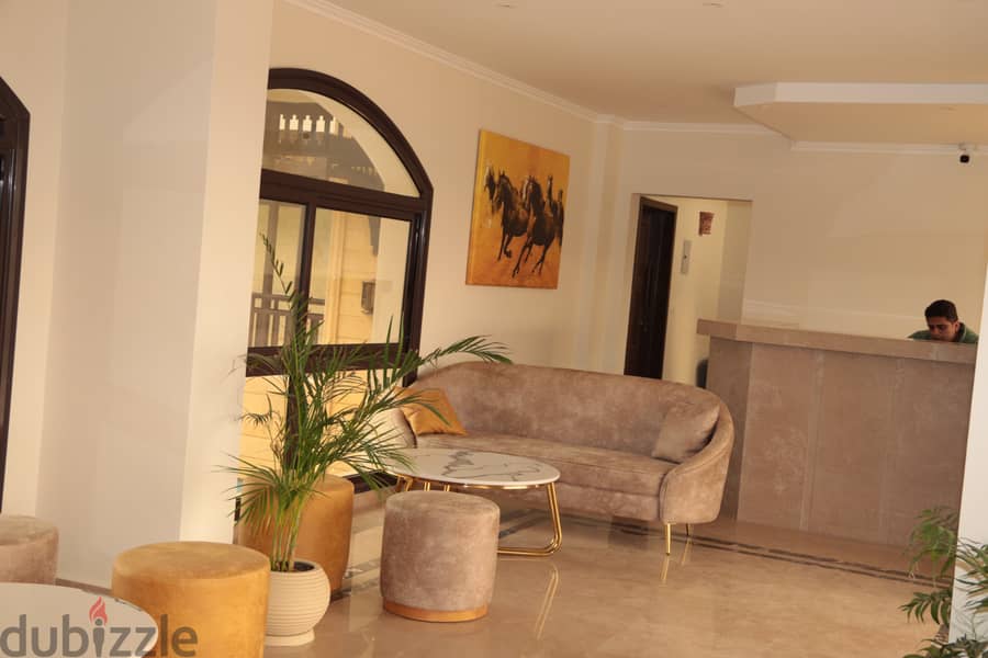 A unique apartment with a prime location in Hurghada and the highest investment , overlooking the pool 10