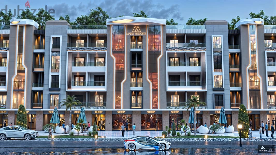 Own your apartment in a quiet location in Hurghada, overlooking the Tourist walk , with high investment 15