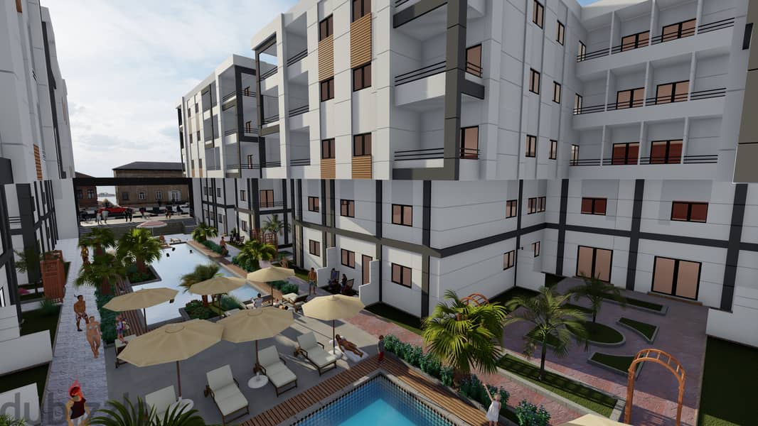 Two-room apartment for sale in installments in Al Ahyaa 8