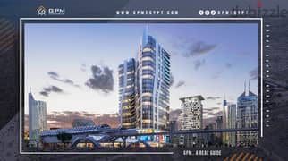 مكتب 45م للبيع في مونوريل تاور العاصمة الادارية متشطب بالتكييفات تكملة اقساط Office for sale in Moonreal Tower New Capital