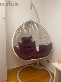 hanging chair purple