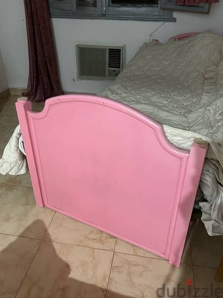 Wooden Bed with drawers سرير خشب مع ادراج 4