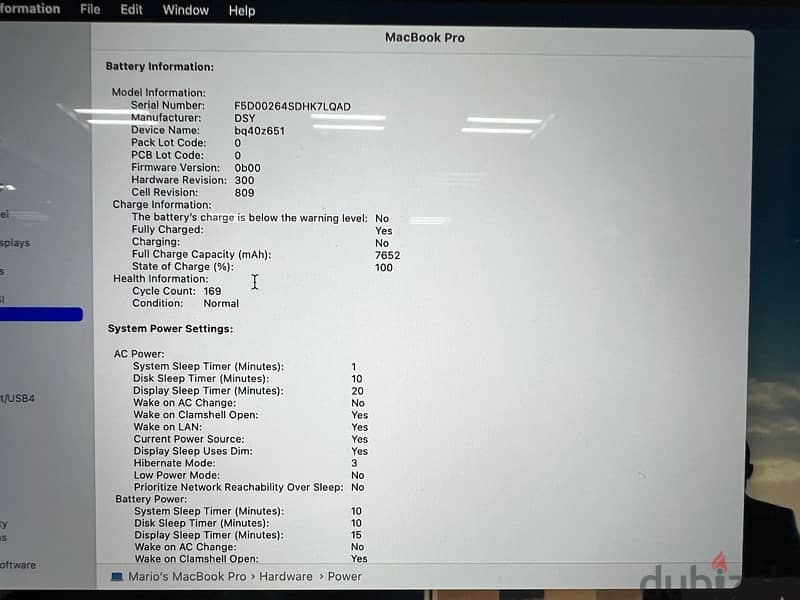MacBooks pro 16 insh cor i 9 5