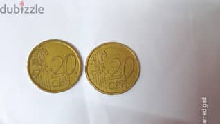 20سنت يورو من النوادر1999. التواصل واتس 01100144154
