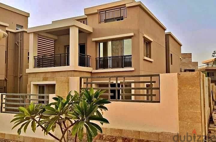 Luxury villa for sale in Taj City compound, a very special location in front of Cairo Airport, also with a 42% discount on cash (ask about the rest of 3