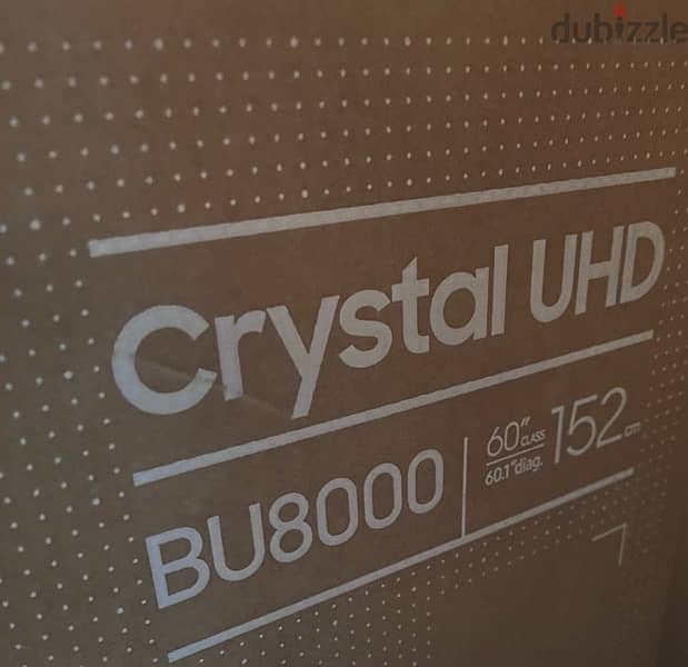 Samsung 60 Inch TV Crystal Processor 4K LED UA60BU8000UXEG 1