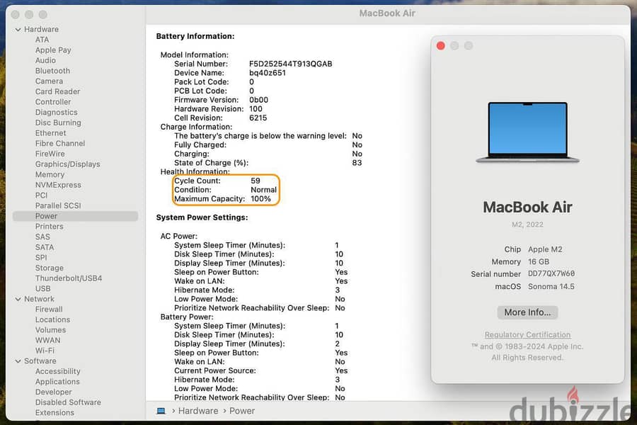 MacBook Air (13-inch, M2,  8-core CPU , 10-core GPU ,(16GB Ram) (SSD 12