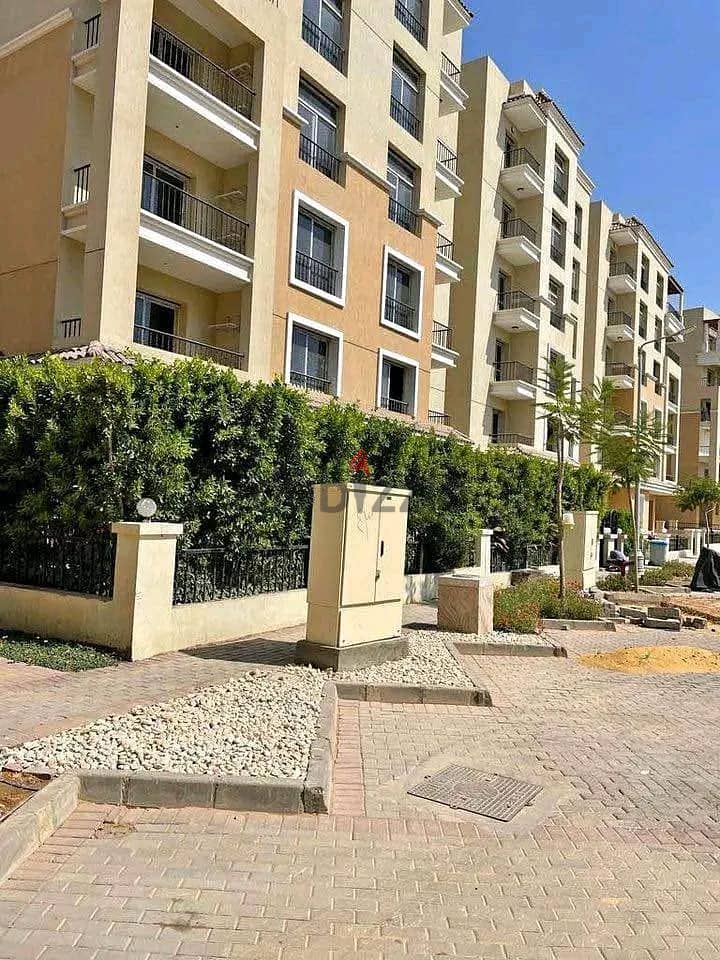 Apartment for sale, 147 sqm + garden, 122 sqm, open view in sarai new cairo 7