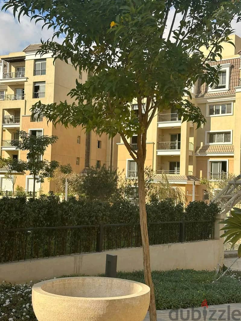 Apartment for sale, 147 sqm + garden, 122 sqm, open view in sarai new cairo 9