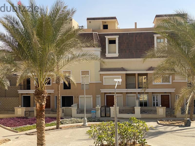 For sale, villa with a bahri garden in Sarai New Cairo, next to Madinaty and in front of Al Shorouk 12