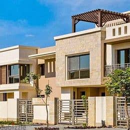 For sale, 155 sqm villa in Taj City, directly in front of the airport in the First Settlement and in front of Al-Rehab 12