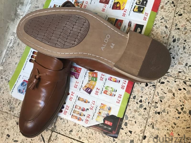 حذاء مستورد براند ماركة ( ALDO ) جلد طبيعى هافان 1