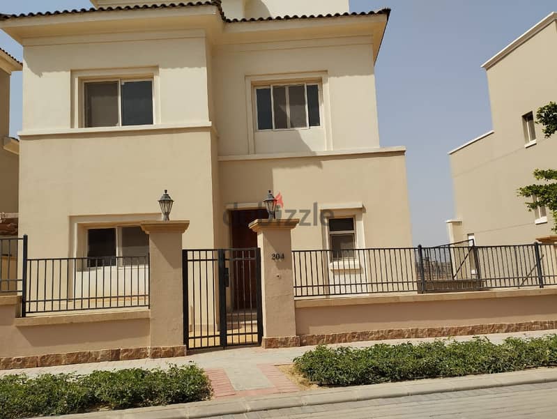 Town House corner Fully Finished with Kitchen and Ac's for sale at Uptown Cairo 7