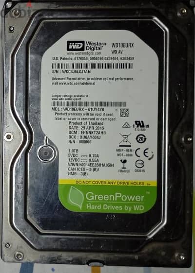 HDD 1T Western digital