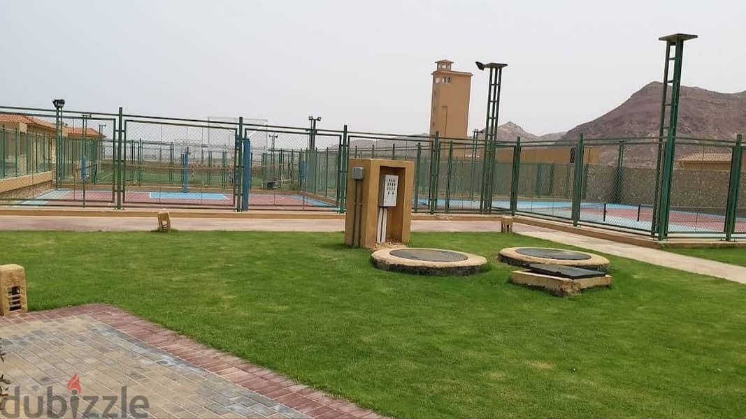 Ground chalet 100m for sale in Telal Shores El-Sokhna Five minutes from Porto Sokhna and 15 minutes from Zaafarana road and near to Galala City 6