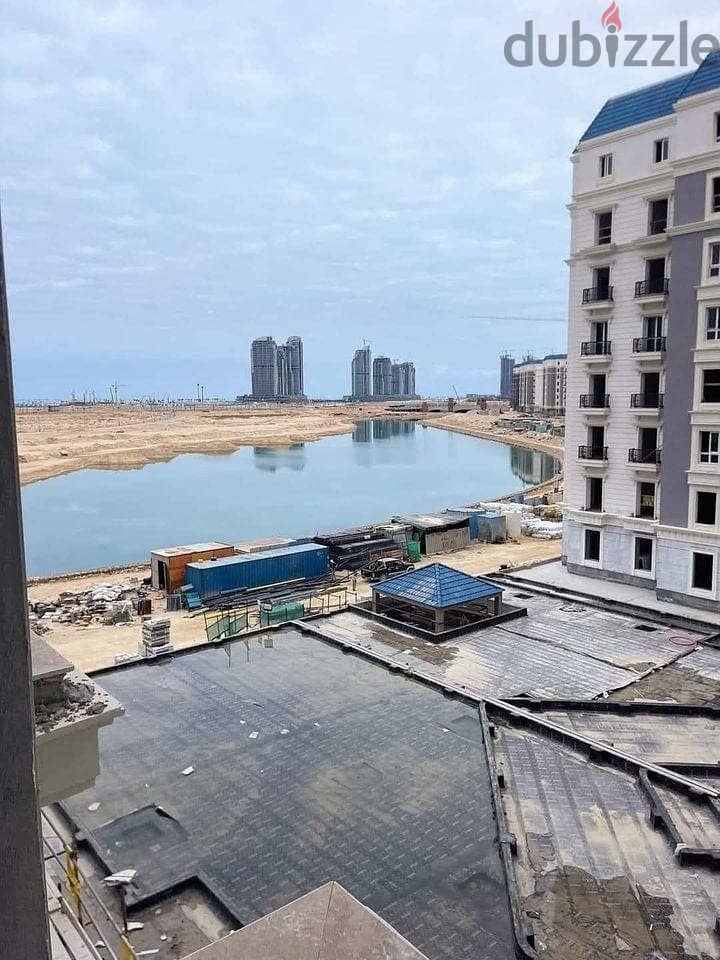 For sale, a finished apartment ready for delivery in Lower Egypt, with a panoramic view on the Lagoon, the Latin Quarter, New Alamein 3
