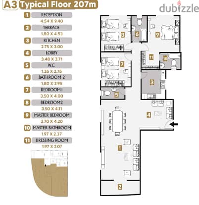 Apartment for sale in Narges, 3-Bedroom, immediate receipt 1