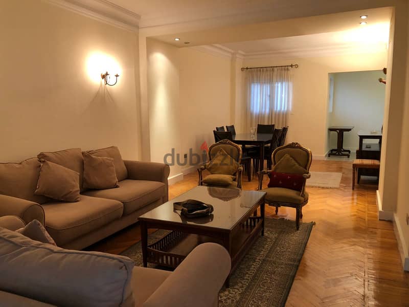 Furnished 2-bedroom apartment for rent in Zamalek, Ibn Zenki Street 1