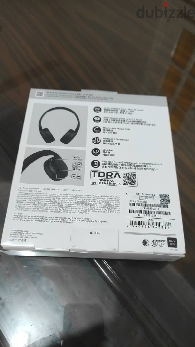 Headphone Sony WH-CH520 2