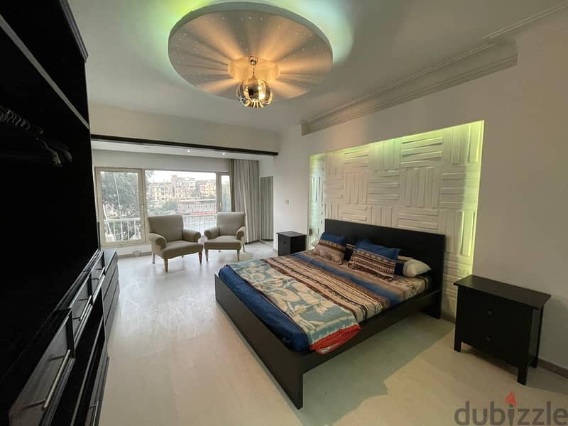 Furnished apartment for rent on the Nile in Zamalek 3