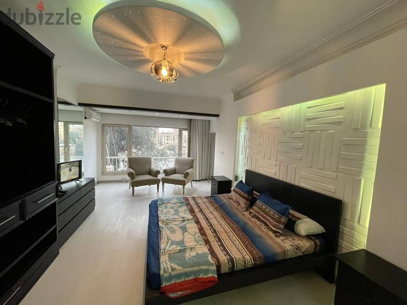 Furnished apartment for rent on the Nile in Zamalek 4