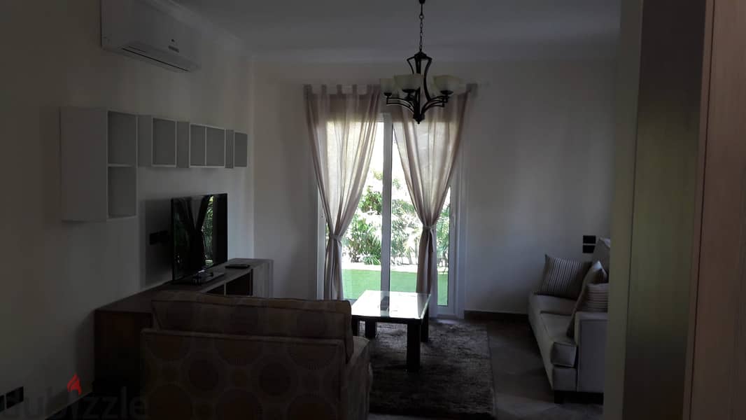 For Rent Furnished Apartment With Garden in Compound Lake View 8