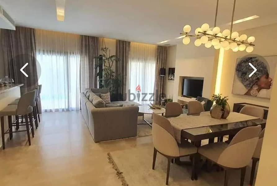 Duplex with Privet Pool For sale Ready to Move High End fully finished with AC's & Kitchen  Ground floor & 1st Trio Gardens New Cairo Fifth settlement 4