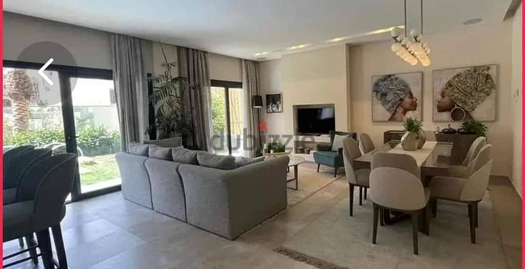 Duplex with Privet Pool For sale Ready to Move High End fully finished with AC's & Kitchen  Ground floor & 1st Trio Gardens New Cairo Fifth settlement 6