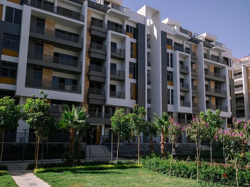With a 15% down payment, an apartment in a garden in the Fifth Settlement in Golden Square, in the Icon Compound 30% cash discount | Prime Location 5