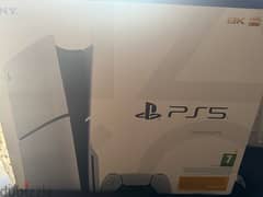 Selling Ps5 slim new with its box and all cables and joystick 0