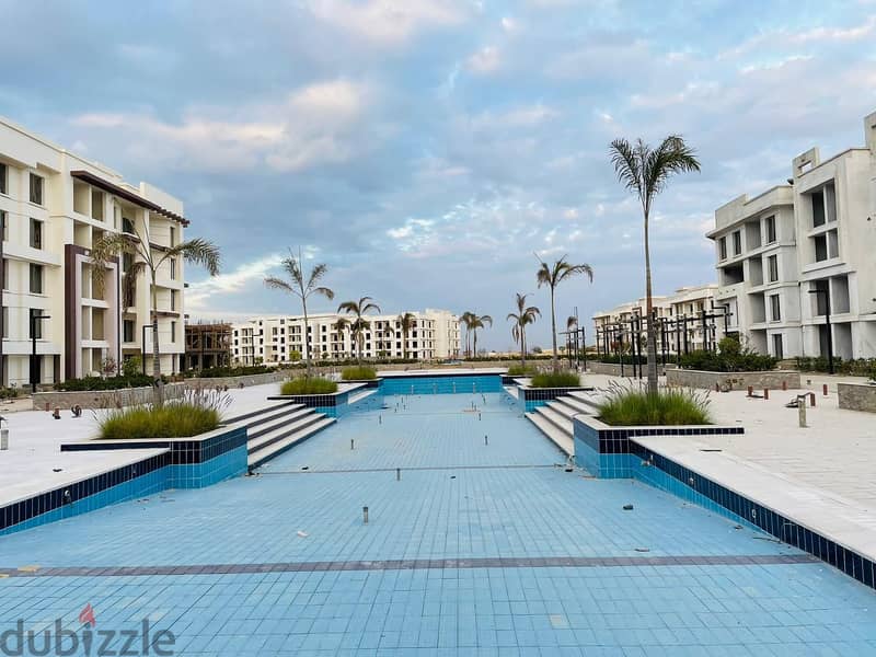 apartment for sale  ,view pool, DP 10% , Nyoum pyramids 7