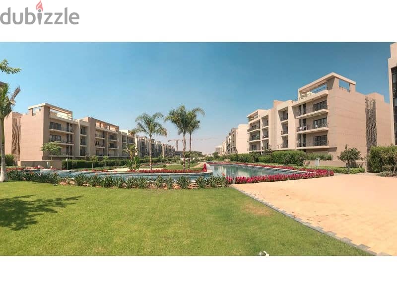 Own an apartment with a 172 sqm with garden view landscape ready to move fully finished, in Fifth Square Compound 2