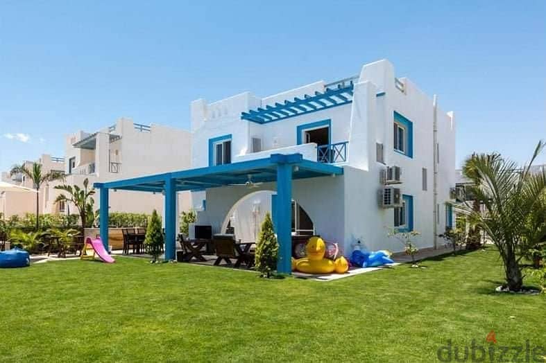 Villa for sale, 3 floors on the sea, finished, with installments over 8 years, in Mountain View Sidi Abdel Rahman, next to Marassi 6