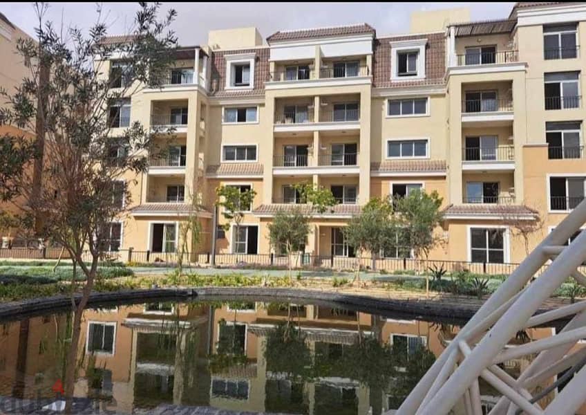 Apartment for sale  in sarai compound ready to move  with private garden 183 meters 6