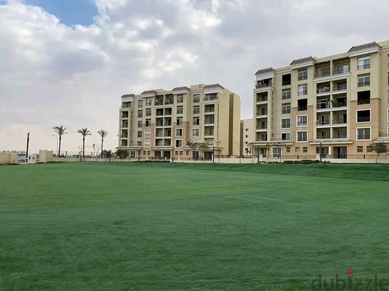 With a down payment of 600,000, a 121 sqm apartment for sale in Sarai Compound, next to Madinaty 6