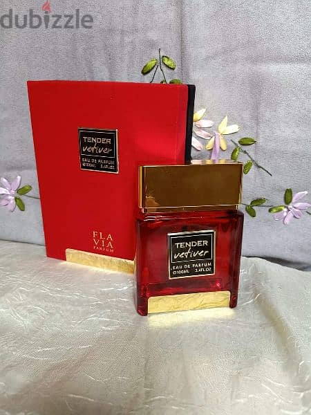 Flavia tender vetiver perfume original from U. A. E, 100 ml 4