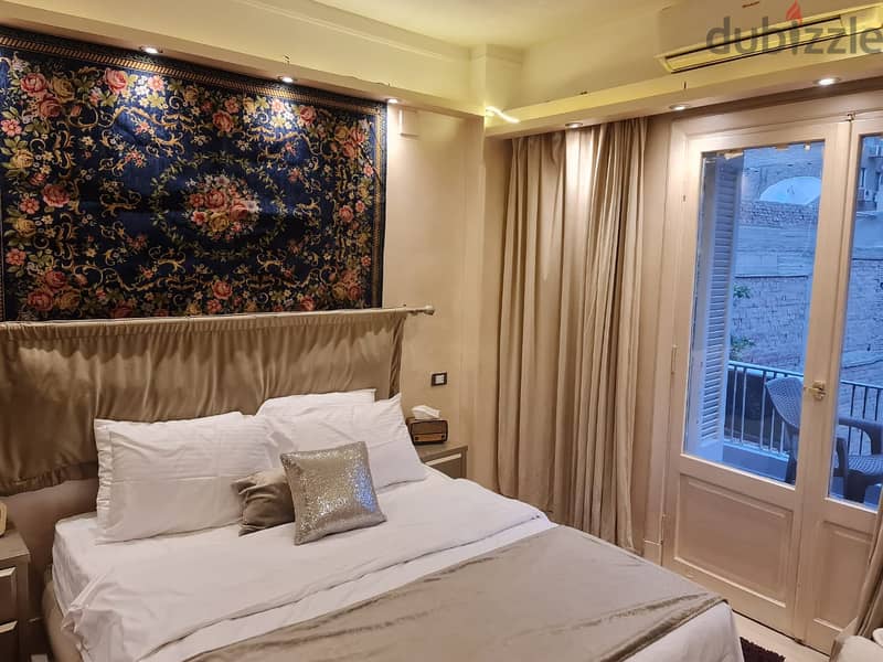 شقة مفروشة 3 غرف للإيجار في الزمالك شارع حسن عاصم 3