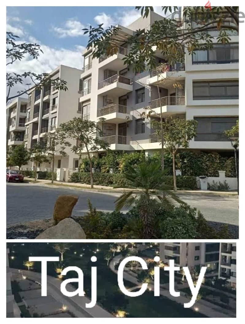 155 sqm nautical apartment with double view for sale in installments in Taj City Compound near Nasr City 3
