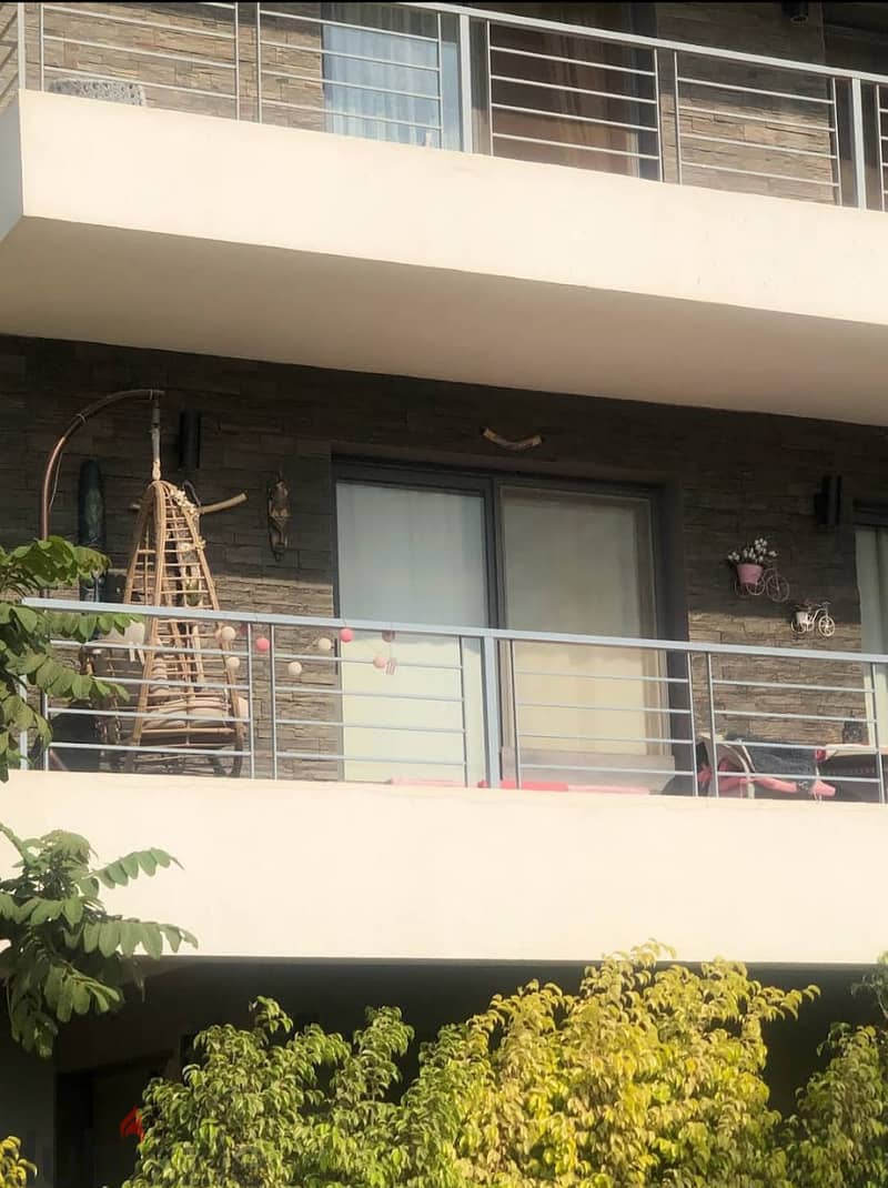 155 sqm nautical apartment with double view for sale in installments in Taj City Compound near Nasr City 7